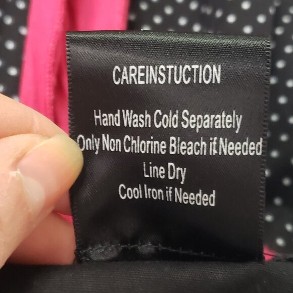 Vintage Maurices Womens Babydoll Polka Dot Mini Dress Size 7 Pinup Y2K Fairy - Picture 4 of 8